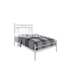 Steel Bed Frame Size 90 - Orbitrend VICENZA-90 / White